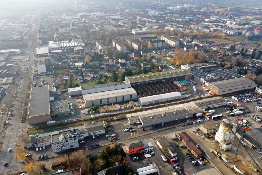 CTP Germany, CTPark Aachen, CTPark Aachen is being built on the site of a former glassworks. After its completion, the park will offer around 45,000 m² of usable space. Copyright: CTP Invest Germany GmbH
